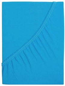 Jersey plachta do detskej postieľky EXCLUSIVE 70x140 cm azúrová