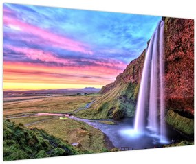 Obraz - Vodopád Seljalandsfoss (90x60 cm)