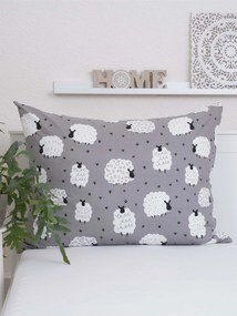 Bavlnená obliečka na vankúš Renforcé 70 × 90 cm – Ovečky