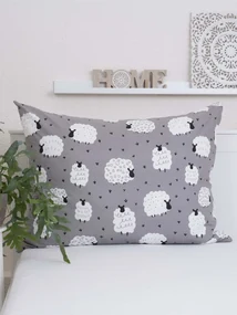 Bavlnená obliečka na vankúš Renforcé 70 × 90 cm – Ovečky