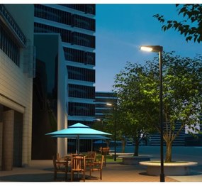 LED solárna pouličná lampa so senzorom STREET LED/30W/9,6V 3000/4000K 6000 mAh IP65