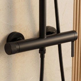 Rea RIVO, sprchová súprava s pákovou batériou, čierna matná, REA-P6623