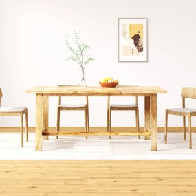 Jedálenský stôl, masívne mangovníkové drevo, 180 cm