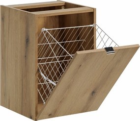 Závesná skrinka pod umývadlo Viva Cashmere s doskou 160 cm kašmír/dub coast evoke