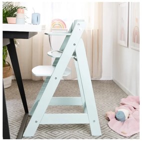 roba Detská drevená vysoká jedálenská stolička Sit Up (mentolová/flex)  (100306933)