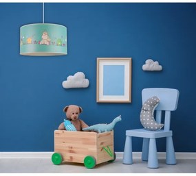 Duolla - Detský luster na lanku UNICORN 1xE27/15W/230V pr. 35 cm