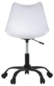 Autronic BONTEC Kancelárska stolička, výškovo nastaviteľná, šedá plast, KA-X7055 GREY Farba: Biela