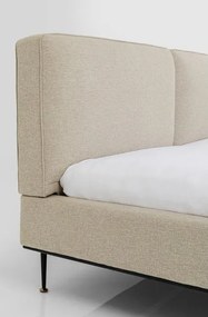 Celočalúnená posteľ EAST SIDE 180x200 cm krémová, prevedenie scandinavian