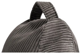 Tmavohnedý menčestrový sedací vak Play Amuse – SLOWDOWN