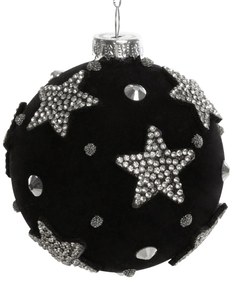 SKLENENÁ VIANOČNÁ BANKA NA STROMČEK SADA 4 KS (FI) 8 CM VZOROVANÁ