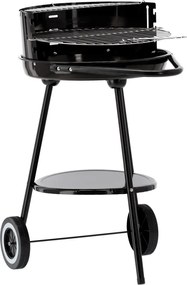 Okruhlý gril na kolieskach 58 x 44 x 72 cm