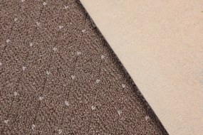 Condor Carpets, Koberec metráž Udinese hnedý - neúčtujeme odrezky z role, na mieru, šíře 4m,na mieru, neúčtujeme odrezky, hnedá, filc, chodba / predsieň