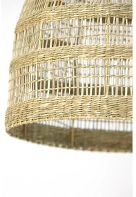 Závesné svietidlo v prírodnej farbe s tienidlom z morskej trávy ø 38 cm Sagar – Light &amp; Living