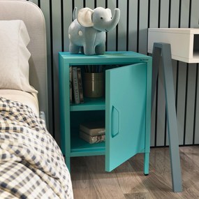 Nočný stolík MIA, 424 x 595 x 400 mm, Modern: morská farba