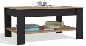 Konferenčný stolík OHIO dub remeselný/čierny
