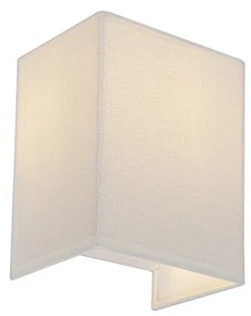 Moderná nástenná lampa juta biela - Vete