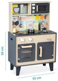 Janod - Drevená kuchynka s LED doskou MOZAIC 2xLR6