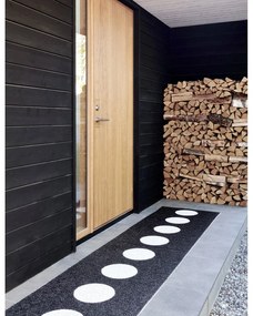 Čierno-biely vnútorný a vonkajší koberec 70x90 cm Vera Black – Pappelina