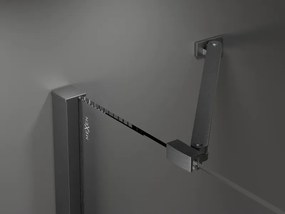 Mexen Velar Duo, posuvné dvere do otvoru 200x200 cm, 8mm číre sklo, grafitová matná, 871-200-000-02-66