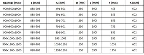 Mexen Roma, sprchovací kút 90 (dvere) x 110 (stena) cm, 6mm číre sklo, čierny profil, 854-090-110-70-00