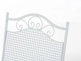 Kovová skladacia stolička Kiran - Biela