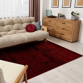 Dywany Łuszczów, Kusový koberec Orient 4722 vínový, 100x200, červená, kancelária