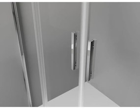 Mexen Exo, 2-krídlové posuvné 200x200 cm, 6mm číre sklo, chrómový profil, 8152-200-000-01-00