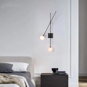 Toolight Toolight, nástenné svietidlo 2xG9 APP1595-2W, čierna, OSW-05680