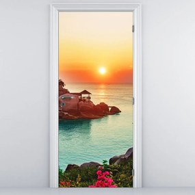 Fototapeta na dvere - Nádherná pláž (95x205cm)