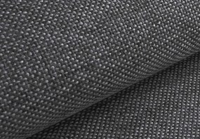 Rohová sedacia súprava Bernett, antracitová ekokoža/sivá látka, pravý roh