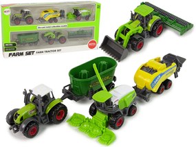 Lean Toys Sada poľnohospodárskych strojov - Farmárske vozidlá 6 ks