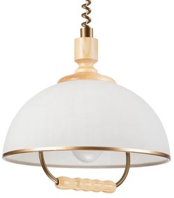 Sťahovací luster RAMONA 1xE27/60W/230V béžová/svetlohnedá