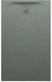 LAUFEN Pro obdĺžniková sprchová vanička z materiálu Marbond, odtok na kratšej strane, 1300 x 800 x 42 mm, betónová šedá, H2159550790001