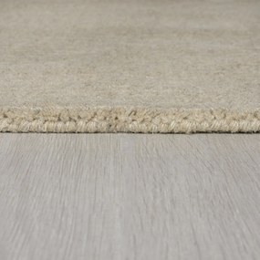 Flair Rugs, Ručne tkaný behúň Tuscany Textured Wool Border Natural, 60x230, béžová, obývacia izba