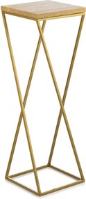 STOJAN NA KVETINÁČ LOFT7 70X24X24 CM ZLATÁ/HNEDÁ