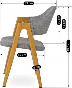 PROXIMA.store - Čalúnená jedálenska stolička RUIZ FARBA: béžová