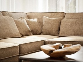 Svetlohnedá ženilková rohová pohovka (pravý roh/do L) Kirou – Maison de Rêve