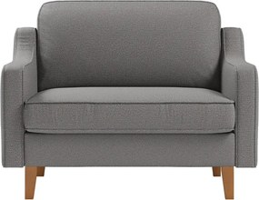Kreslo Robia L (sivá + orech). Akcia -18%. Vlastná spoľahlivá doprava až k Vám domov. 1145681