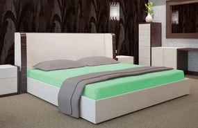 Dekorstudio Prestieradlo Jersey s gumičkou zelené PRZJ30 Rozmer plachty: 180x200cm