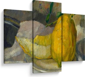 Obraz - French 19th Century, Melon and Lemon, reprodukcia (90x60 cm)