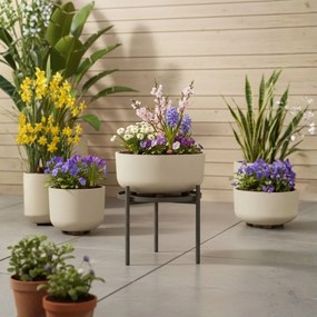 PLASTOVÝ KVETINÁČ TERRA 30X14,5 CM BÉŽOVÁ