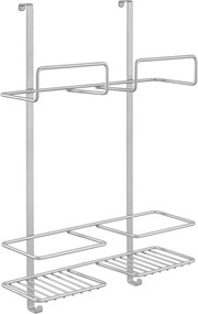 METALTEX Závesný držiak / organizér na dvere pre čistiace potreby BROOMY, 30 x 12 x 4 cm