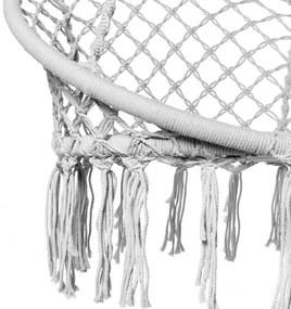 Sivé závesné kreslo KOLUMBIA so stojanom