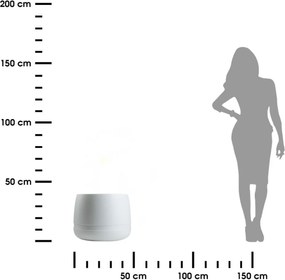 PLASTOVÝ KVETINÁČ LUNA VASE 48X38 CM BIELA