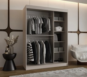 Šatníková skriňa 150 cm Lulu (kašmír). Akcia -20%. Vlastná spoľahlivá doprava až k Vám domov. 1125976