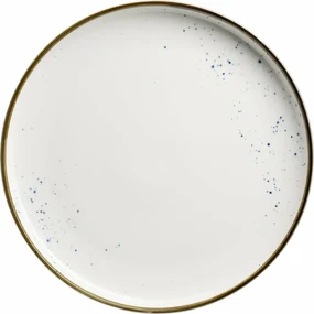 Mäser Plytký tanier Pintar White modré bodky 27 cm
