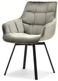 Stolička Aranbura (sivá metalická + čierna). Vlastná spoľahlivá doprava až k Vám domov. 1110912