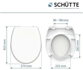 Schütte WC sedadlo z duroplastu (biela)  (100335933)