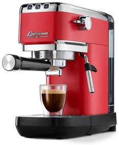 Pákový kávovar »Lapressa«, červený