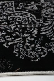 Koberec Tender 27237A čierny / svetlosivý VELVET